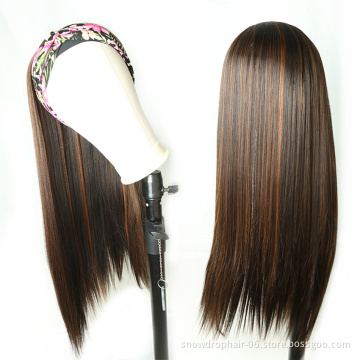 Julianna Free Shipping Headband Wigs Synthetic Straight 16" P4/30 Natural Hair  8" 613 Ginger Coloured Headband Wig Short